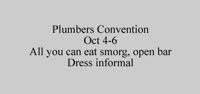 plumbers convention